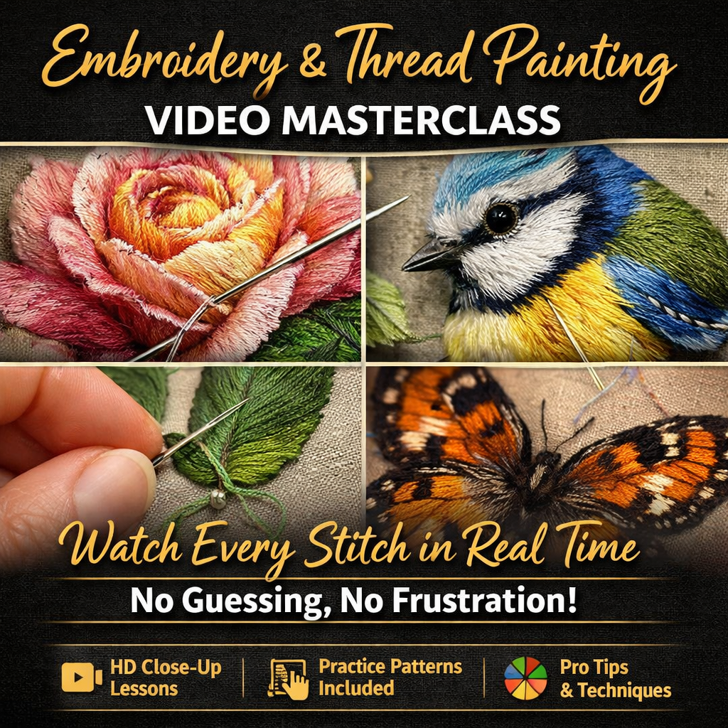 Embroidery & Thread Painting Video Masterclass